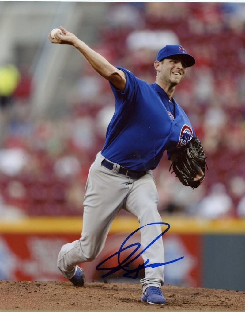 JACOB TURNER CHICAGO CUBS ACTION SIGNED  8X10 PHOTO W/ COA