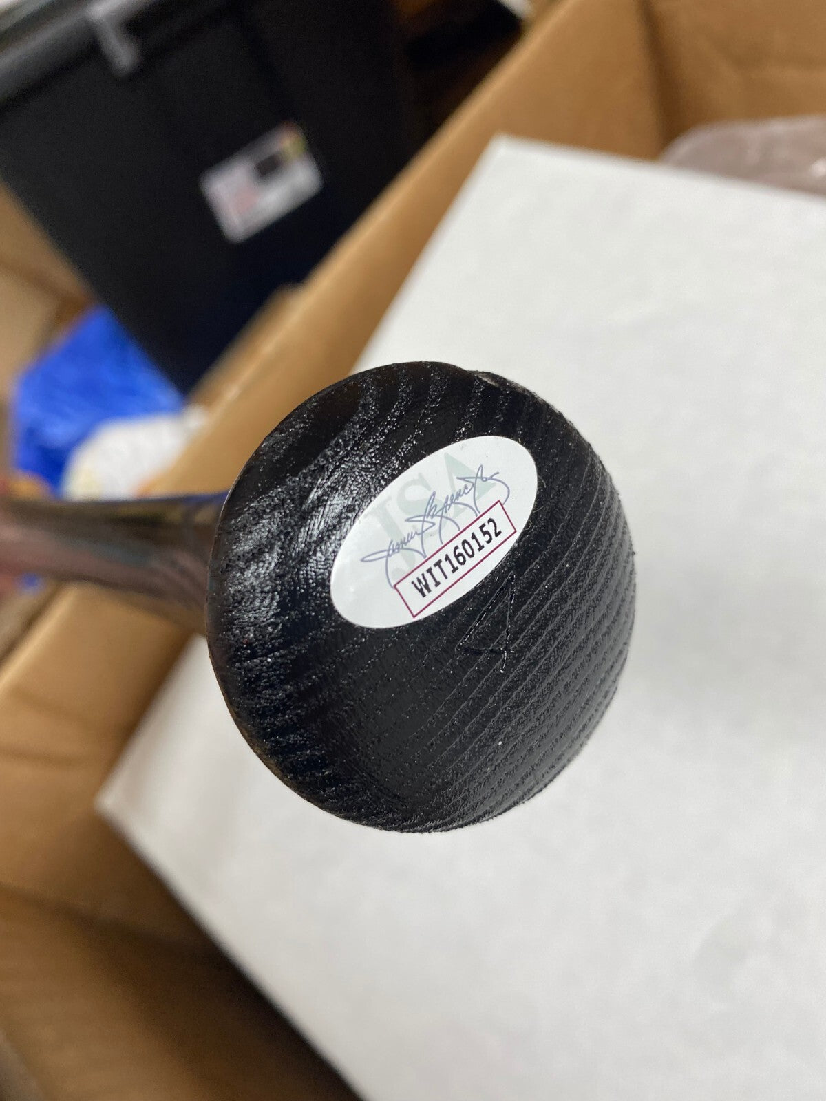 PAUL O'NEIL NEW YORK YANKEES SIGNED AUTOGRAPH BLACK LV SLUGGER PRO BAT JSA *