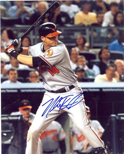 NOLAN REIMOLD BALTIMORE ORIOLES SIGNED 8X10 PHOTO W/COA