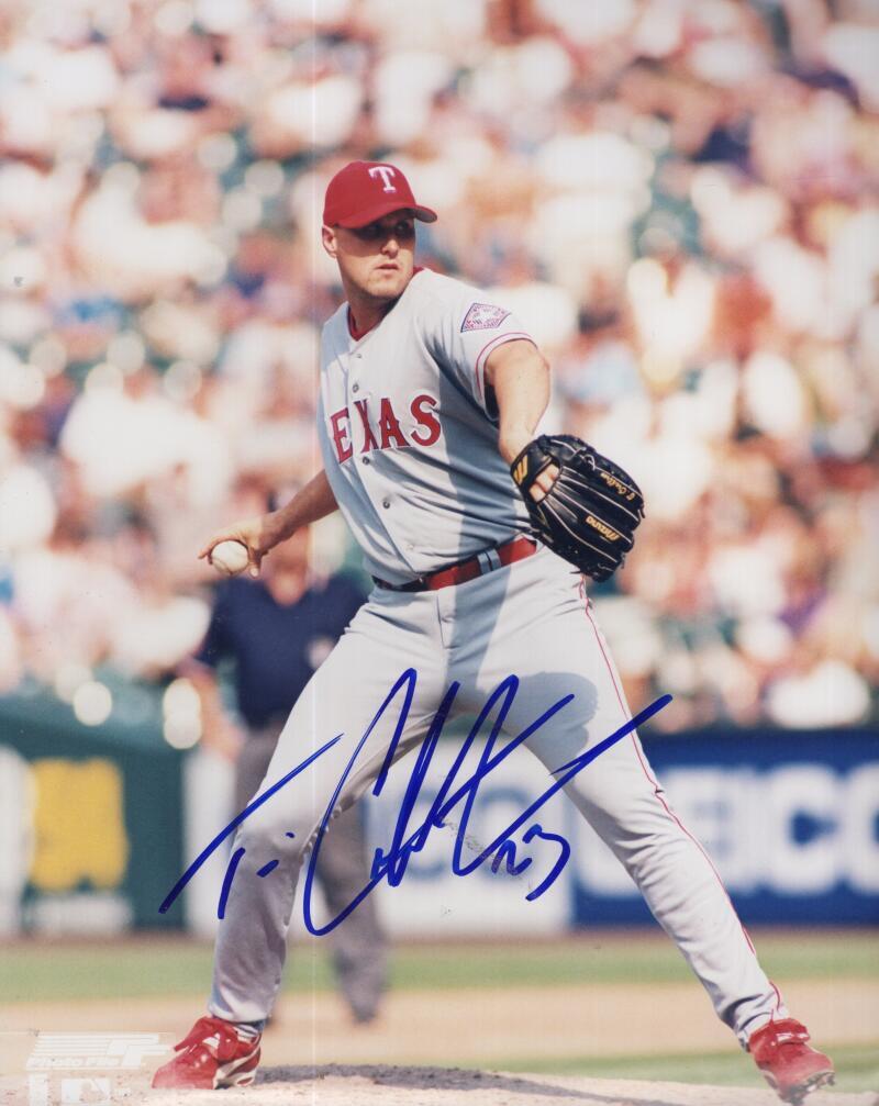 TIM CRABTREE RANGERS SIGNED AUTOGRAPHED 8X10 PHOTO W/ COA