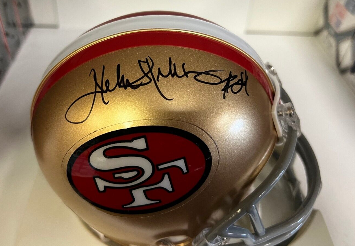DELVIN WILLIAMS SAN FRANCISCO 49ERS SIGNED AUTOGRAPHED MINI HELMET W/COA
