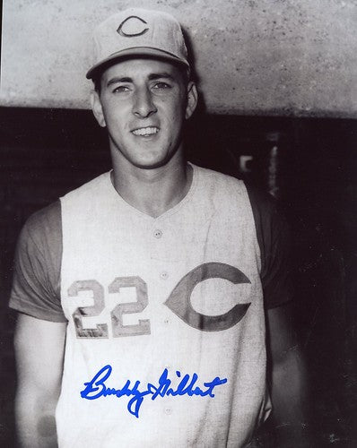 BUDDY  GILBERT CINCINNATI  REDS   SIGNED 8X10  PHOTO