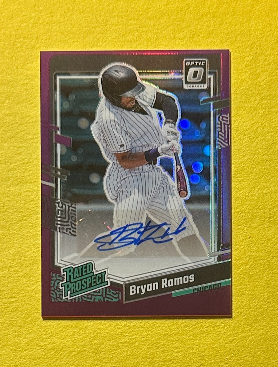 2023 PANINI DONRUSS OPTIC BRYAN RAMOS RATED PROSPECT AUTO /50 #RPS-BR CHICAGO