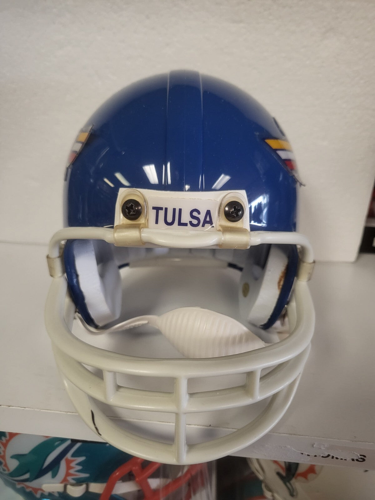 STEVE LARGENT TULSA RARE SIGNED AUTOGRAPHED AUTO MINI HELMET BECKETT