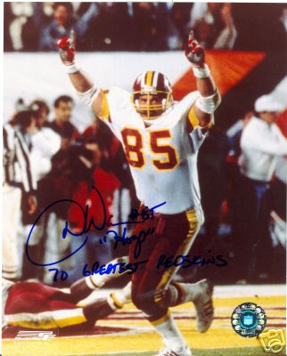DON WARREN WASHINGTON REDSKINS SIGNED 8X10 PHOTO COA