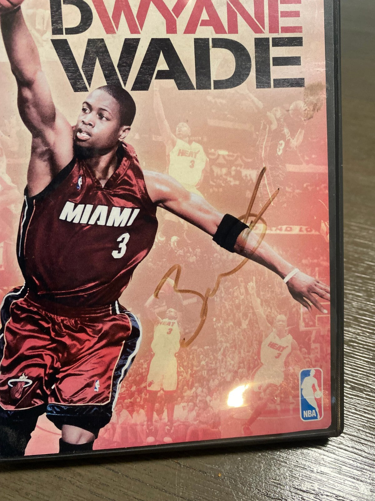 DWAYNE WADE MIAMI HEAT SIGNED AUTOGRAPHED THE RISE OF D.WADE DVD W/COA RARE