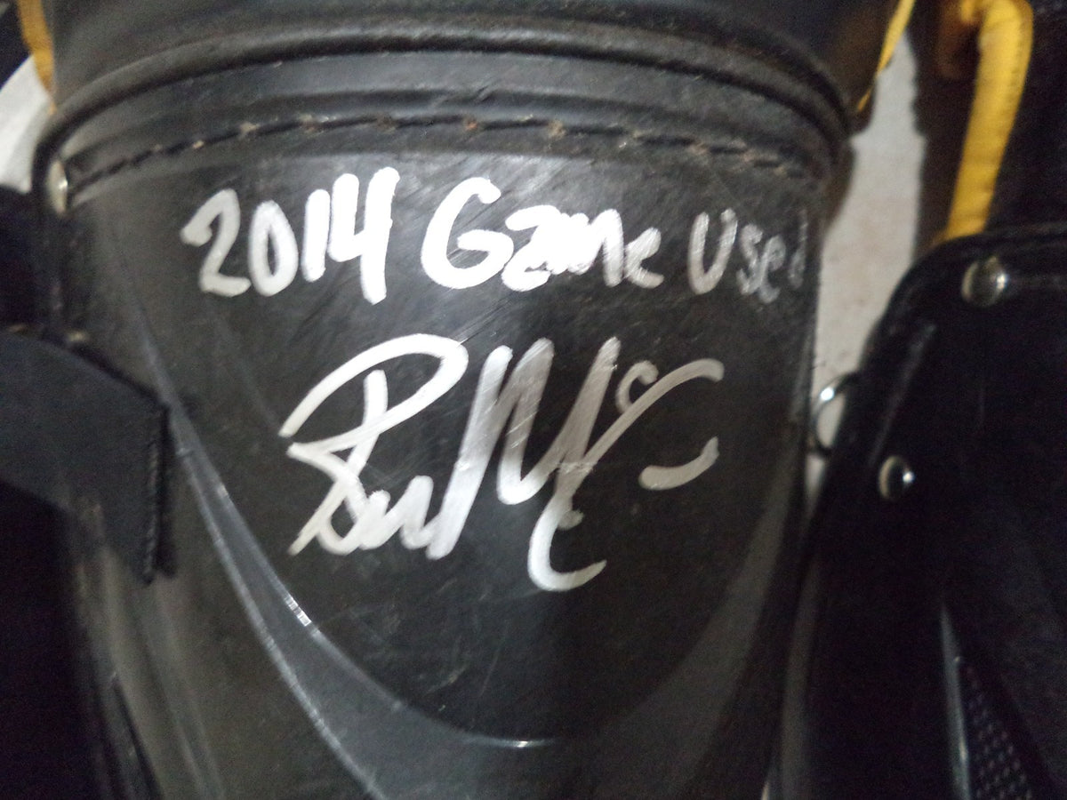 REESE MCGUIRE PIRATES SIGNED GAME USED CHEST PROTECTOR & SHIN GUARDS COA PROOF 