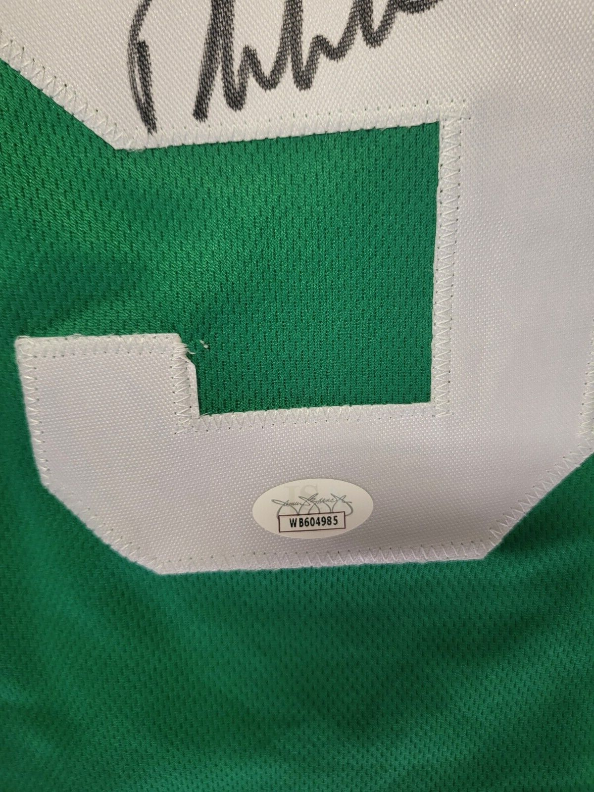 DERRICK WHITE #9 BOSTON CELTICS SIGNED AUTOGRAPH CUSTOM JERSEY SZ XL JSA AUTH