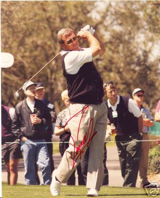 FUZZY ZOLLER PGA GOLF STAR SIGNED 8X10 PHOTO W/COA