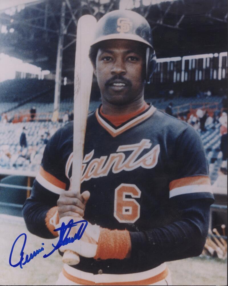 RENNIE STENNETT SAN FRANCISCO GIANTS  SIGNED AUTOGRAPHED  8X10 PHOTO W/ COA