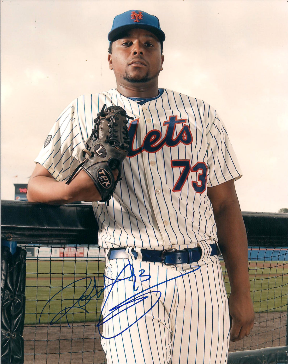 ROBERT CARSON NEW YORK METS AUTOGRAPHED SIGNED 8X10 PHOTO W/COA