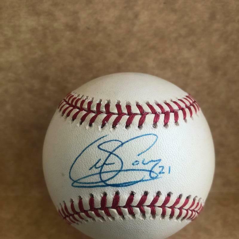 SEAN CASEY REDS/PIRATES/TIGERS SIGNED AUTO M.L. BASEBALL BECKETT U89323