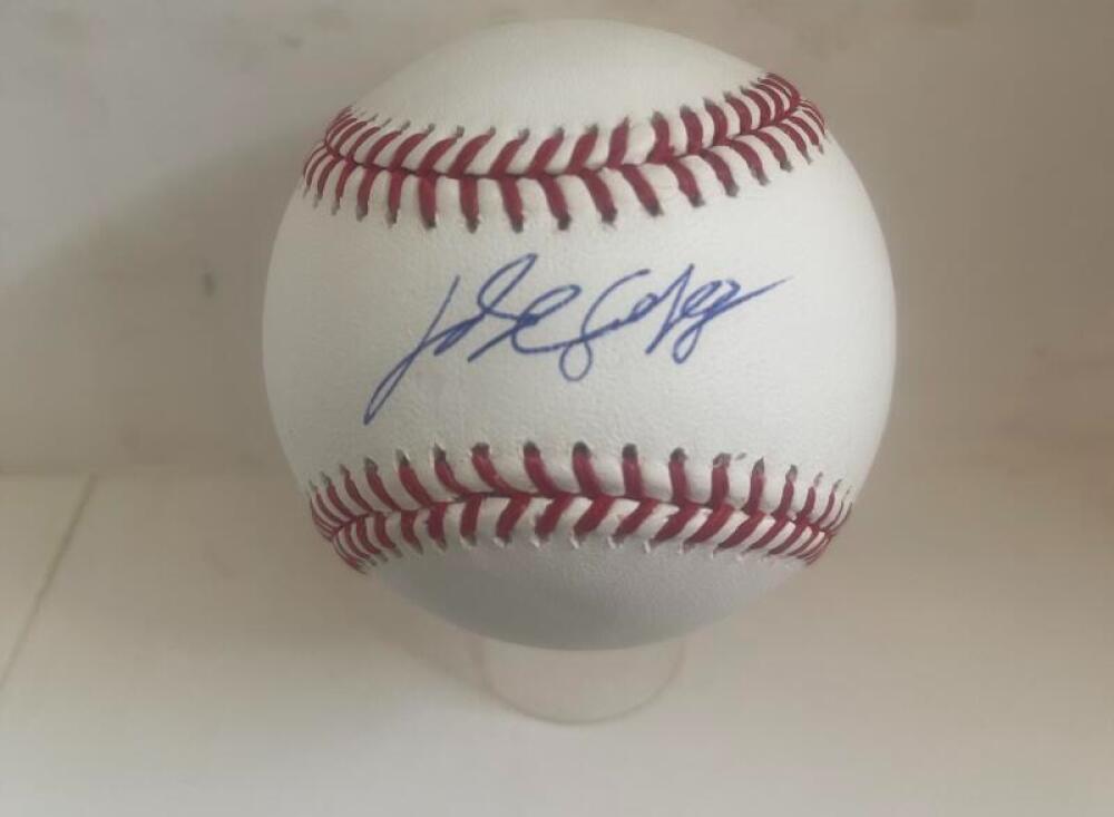 JOSE SALAS MARLINS/TWINS SIGNED AUTO M.L. BASEBALL BAS AUTHENTICATED