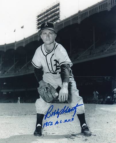 BOBBY  SHANTZ  PHILADELPHIA A'S 1952 A.L. MVP SIGNED