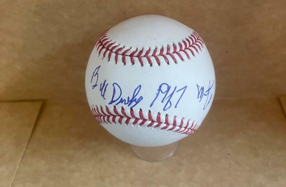 BILL DENEHY METS 67 SIGNED AUTOGRAPHED M.L. BASEBALL JSA UU19950