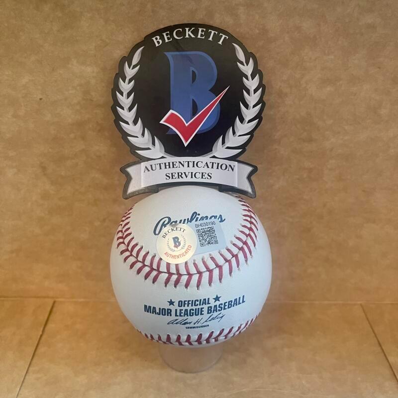 MICHAEL MORSE SAN FRANCISCO GIANTS SIGNED AUTO M.L. BASEBALL BECKETT AUTHENTICAT