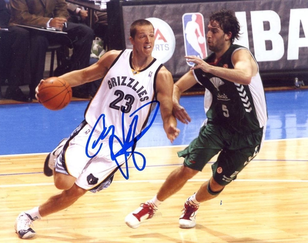 CASEY JACOBSON  MEMPHIS GRIZZLIES SIGNED AUTOGRAPHED 8X10 PHOTO W/COA