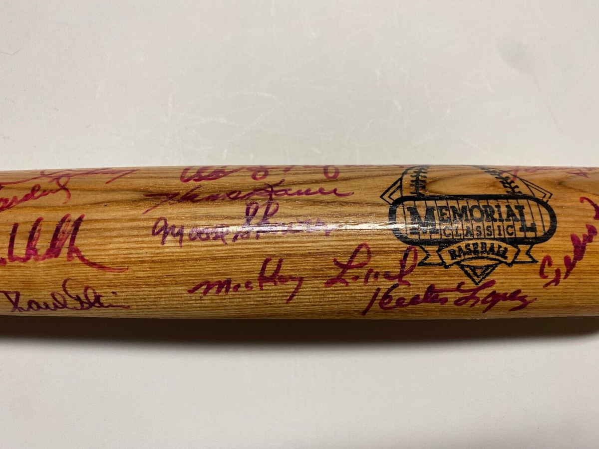 MLB GREATS MULTI SIGNED AUTOGRAPH LV SLUGGER MEMORIAL CLASSICS SPLIT BAT COA *