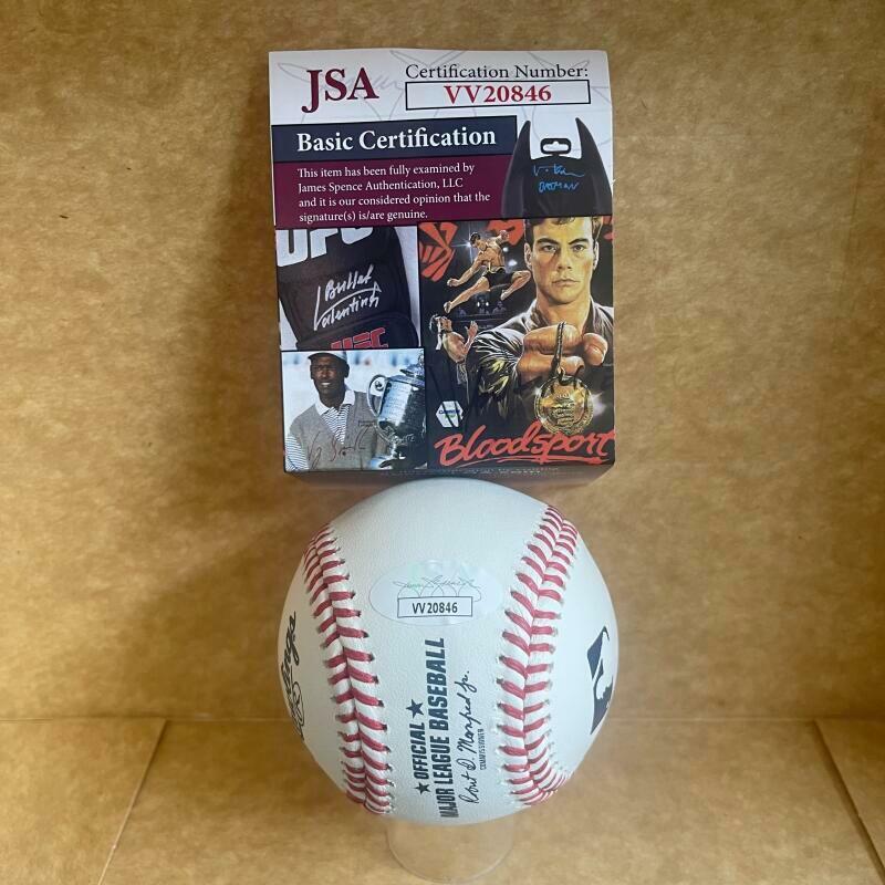 TERRY PENDLETON CARDINALS 85,87 NL CHAMPS SIGNED AUTOGRAPHED JSA VV20846