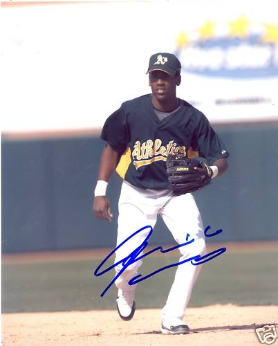 JEMILE WEEKS OAKLAND A'S SIGNED 8X10 PHOTO W/COA