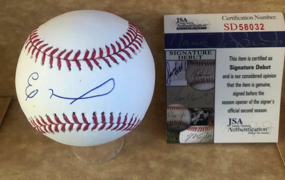 ELOY JIMENEZ CHICAGO WHITE SOX SIGNED AUTOGRAPHED M.L. BASEBALL JSA SD58032