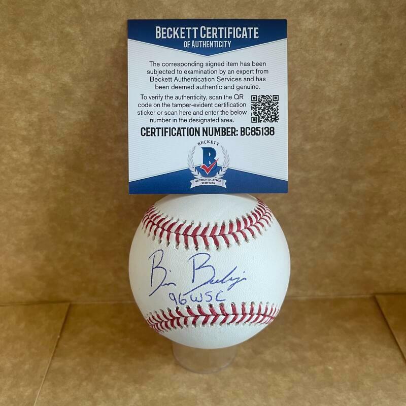 BRIAN BOEHRINGER YANKEES 96 WSC SIGNED AUTO M.L. BASEBALL BAS BC85138