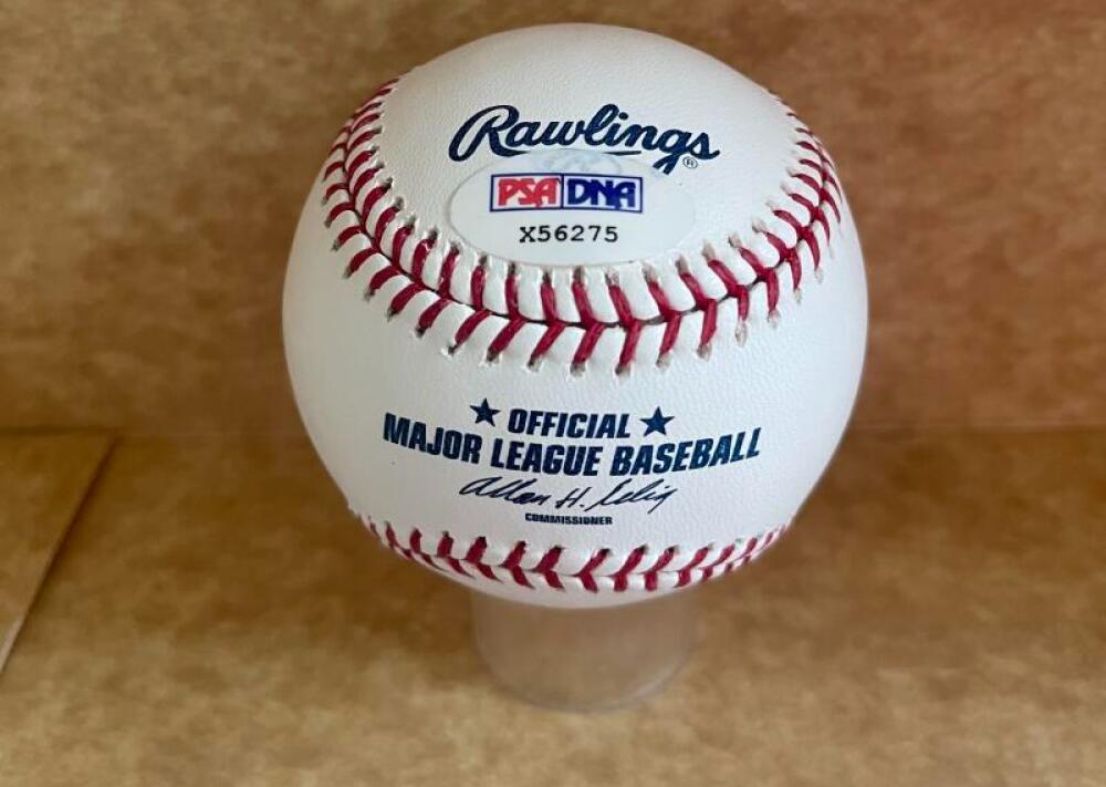 MARCELL OZUNA ATLANTA BRAVES SIGNED AUTO M.L. BASEBALL BECKETT AUTH