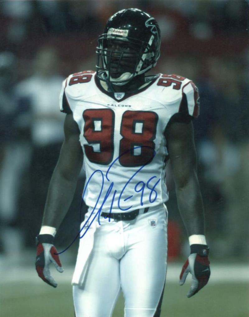 IKE REESE ATLANTA FALCONS SIGNED AUTOGRAPHED 8X10 PHOTO W/ COA