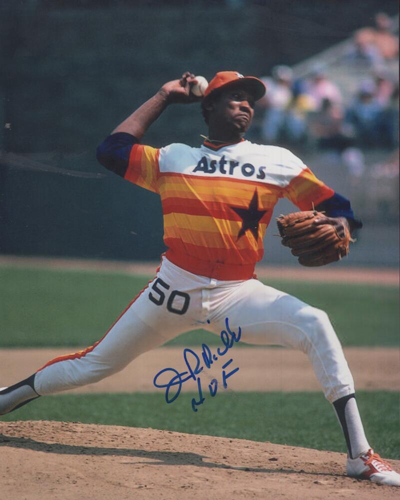 J.R. RICHARD ASTROS  SIGNED AUTOGRAPHED 8X10 PHOTO W/ COA