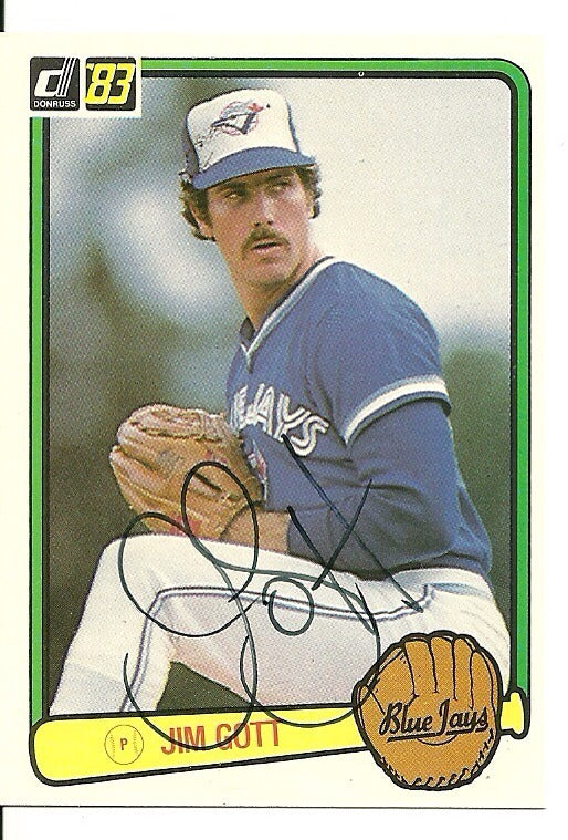 JAMES GOTT TORONTO BLUE JAYS SIGNED AUTOGRAPHED 1983 DONRUSS CARD #353 W/COA