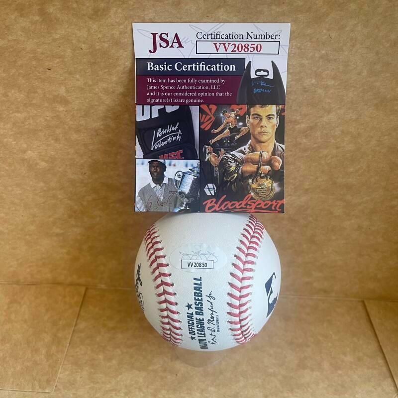 TERRY PENDLETON BRAVES 91,92, 96 NL CHAMPS SIGNED AUTOGRAPHED JSA VV20850