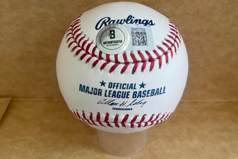 BRAD MILLER MARINERS/PHILLIES SIGNED AUTOGRAPHED M.L. BASEBALL BECKETT AUTH