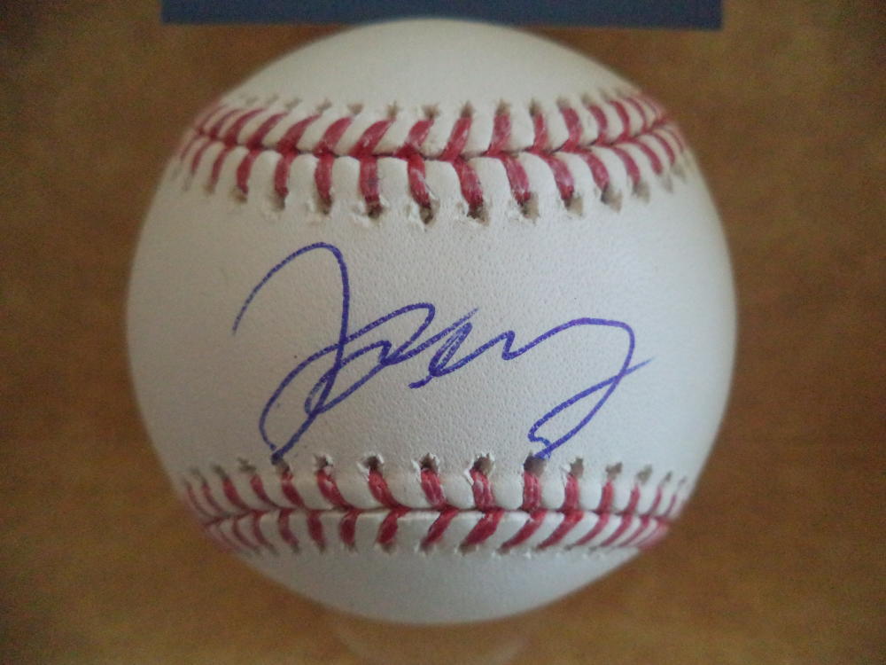 JOE PEREZ HOUSTON ASTROS ROOKIE YEAR SIGNED AUTO M.L. BASEBALL BECKETT R07523