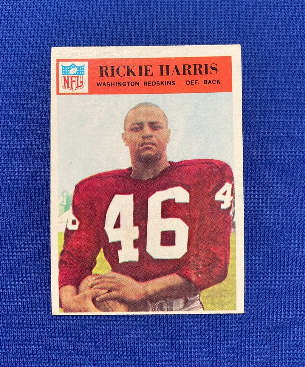 1966 PHILADELPHIA FOOTBALL RICKIE HARRIS WASHINGTON REDSKINS #184 CARD VINTAGE
