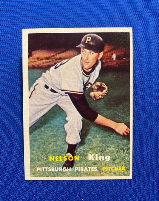1957 TOPPS NELSON KING PITTSBURGH PIRATES #349 CARD VINTAGE SET-BREAK