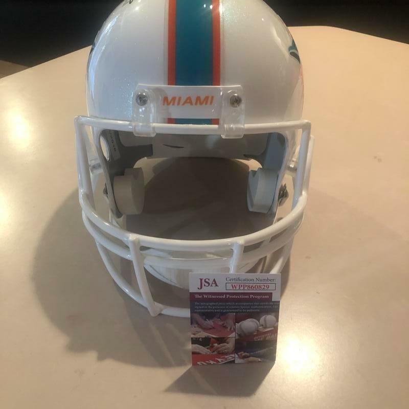 DEVANTE PARKER MIAMI DOLPHINS SIGNED FULL SIZE REPLICA  HELMET JSA WITNESS