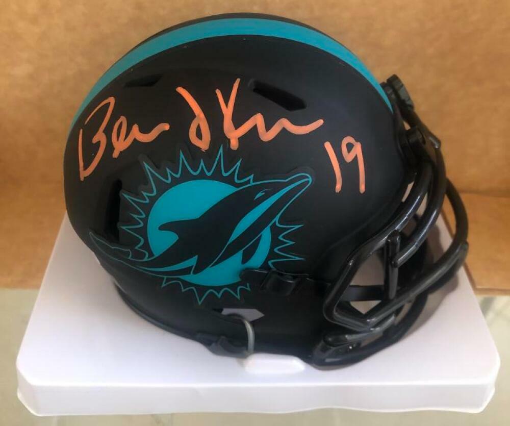 BERNIE KOSAR  MIAMI DOLPHINS  SIGNED AUTOGRAPHED MINI HELMET BECKETT WITNESS