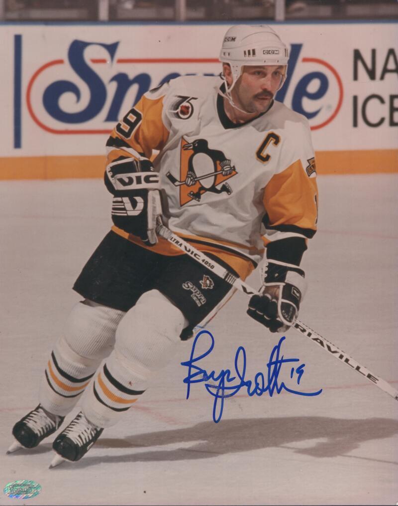 BRYAN TROTTIER PENGUINS   SIGNED AUTOGRAPHED 8X10 PHOTO W/ COA