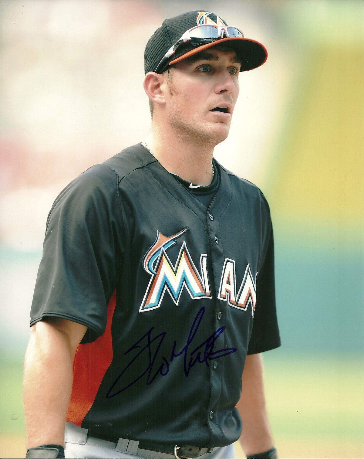JEFF MATHIS MIAMI MARLINS SIGNED AUTOGRAPHED 8x10 PHOTO W/COA