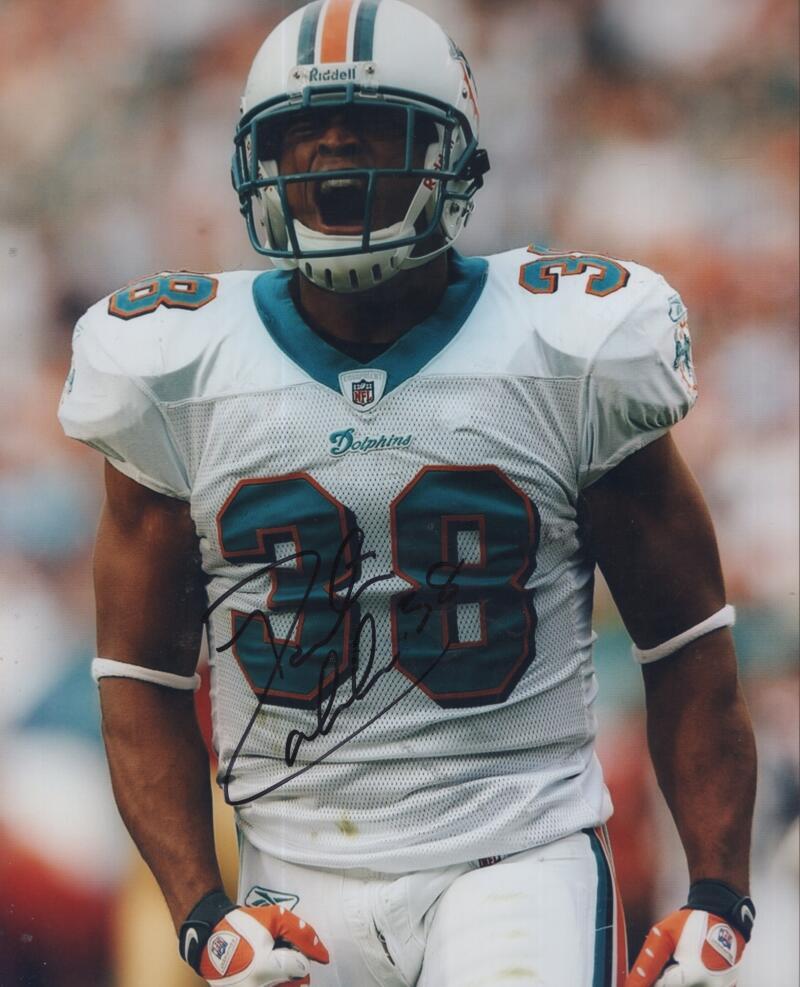 PATRICK COBBS DOLPHINS SIGNED AUTOGRAPHED 8X10 PHOTO W/ COA