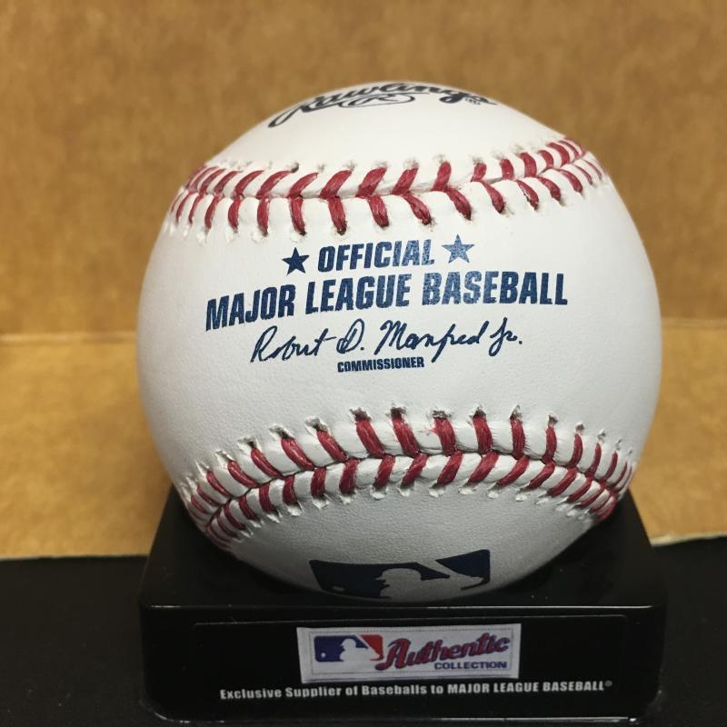 NATE SMITH LOS ANGELES ANGELS M.L. SIGNED BASEBALL W/COA