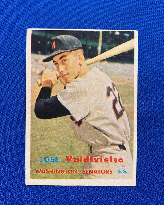 1957 TOPPS JOSE VALDIVIELSO WASHINGTON SENATORS #246 CARD VINTAGE SET-BREAK