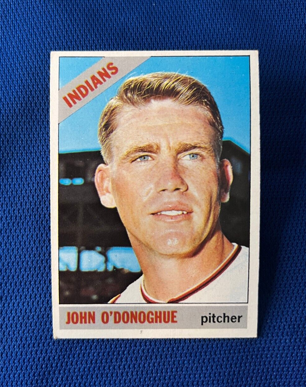 VINTAGE 1966 TOPPS JOHN O'DONOGHUE CLEVELAND INDIANS CARD #501