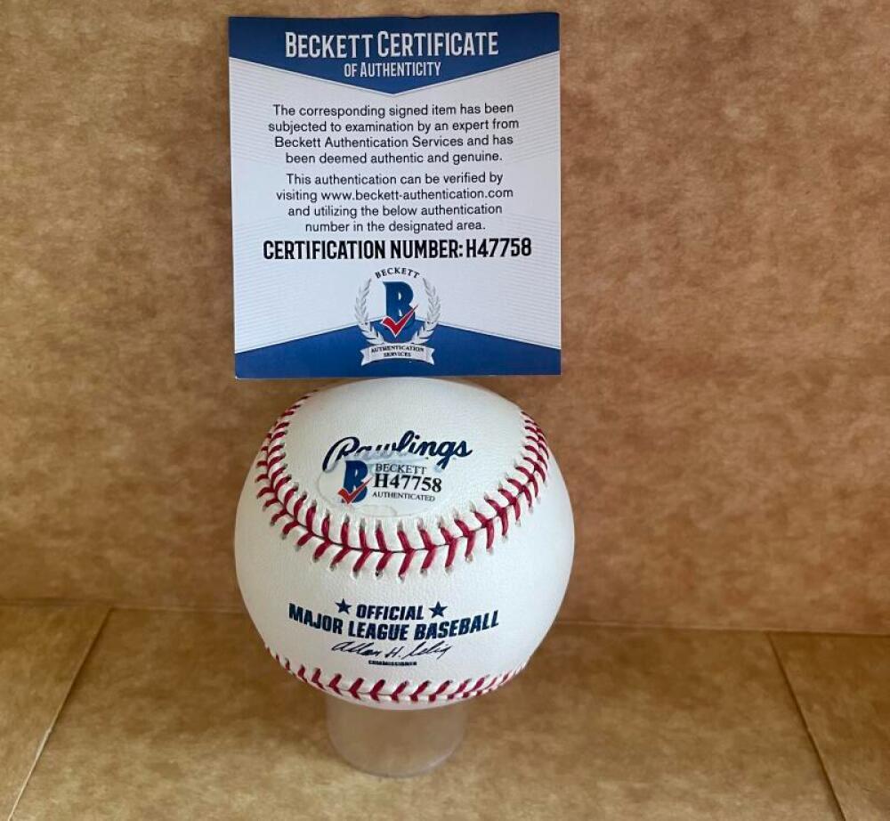 AKINORI OTSUKA DODGERS SIGNED AUTO M.L. BASEBALL BECKETT AUTH