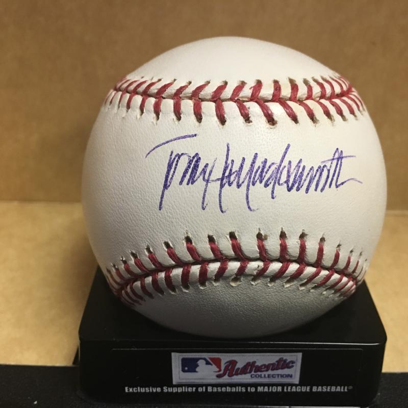 TODD HOLLANDSWORTH DODGERS/CUBS M.L. SIGNED BASEBALL W/COA