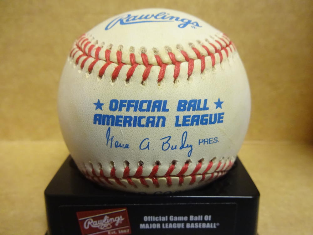 DREW HENSON NEW YORK YANKEES SIGNED A.L. BASEBALL W/COA