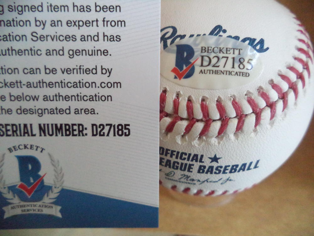 DENARD SPAN GIANTS/NATIONALS SIGNED AUTOGRAPHED M.L BASEBALL BECKETT D27185