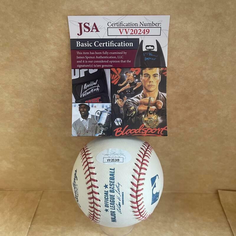 MARQUIS GRISSOM LA DODGERS 5-12-02 SIGNED AUTOGRAPHED M.L. BASEBALL JSA VV20249