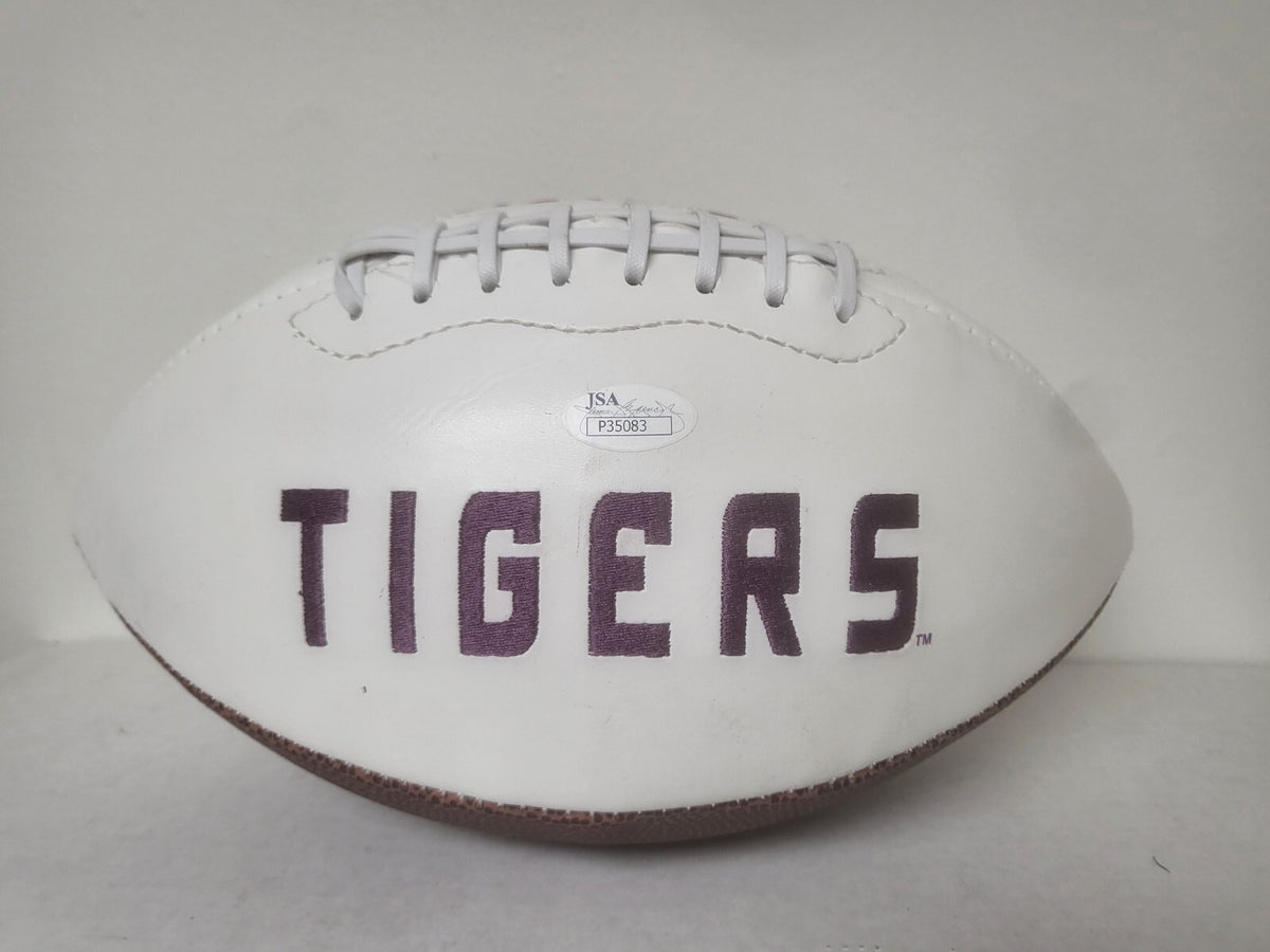 JARVIS LANDRY LSU TIGERS SIGNED AUTOGRAPHED WHITE PANEL FOOTBALL JSA