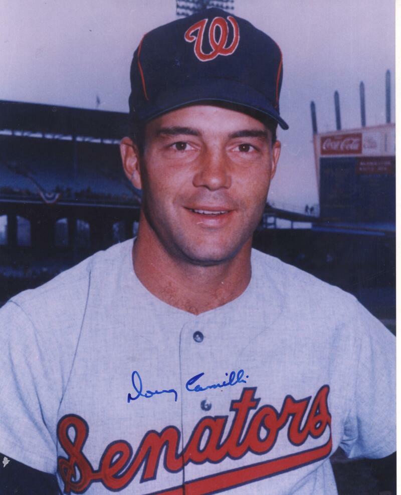 DOUG CAMILLI WASHINGTON SENATORS SIGNED AUTOGRAPHED 8X10 PHOTO W/ COA